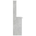 thumbnail image 3 of vidaXL Desk with Shelf Concrete Grey 110x45x157 cm Engineered Wood, 3 of 4