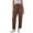Coffee-02, variant on REALiKUN Drawstring Wide Leg Pants for Women Elastic Waist Loose Versatile Comfy Lounge Trousers with Pockets