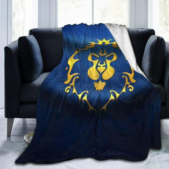 HAHADAXA W_orld of W_arcraft Couverture en Flanelle Ultra Douce Micro Jeté Tapis en Molleton Couvertures Luxueuses et Confortables pour Canapé Salon 60"x50 Pouces