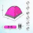 thumbnail image 2 of 2 Person Camping Tent with Rain Fly and Carrying Bag - Lightweight Outdoor Tent for Backpacking, Hiking, or Beach Use by Outdoors, 2 of 8