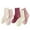 Pink, variant on SwiftWear Kids Crew Socks 5 Pairs Cotton Athletic Socks for Boy/Girl Comfy Unisex Solid School Uniform Dress Socks