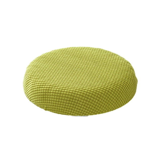 Cateissary Fundas de asiento de cojín con taburetes de impermeabilización suave que se adaptan a la mayoría de los taburetes Cojines de Decoración del hogar verde amarillo