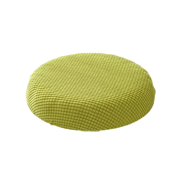 Cateissary Fundas de asiento de cojín con taburetes de impermeabilización suave que se adaptan a la mayoría de los taburetes Cojines de Decoración del hogar verde amarillo