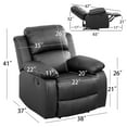 Aukfa 38" Manual Recliner Chair, Overstuffed Single Sofa for Living