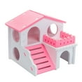 thumbnail image 6 of Walbest Wooden Hamster House, Double Layers Small Pet Playground with Slide, Hamster Hideout Hut Play Toys for Dwarf Hamster, Mouse, Rat and Other Small Animals, 6 of 6