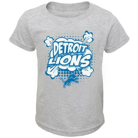 Toddler Heathered Gray Detroit Lions Crew Neck T-Shirt
