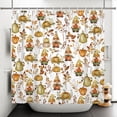 thumbnail image 7 of Fall Waterproof Shower Curtain,Gnome Pumpkin Autumn Polyester Fabric Bathroom Decor,with Hooks,47 W x 64 H Inch, 7 of 7