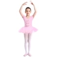 thumbnail image 1 of Alvivi Kids Girls Mesh Short Sleeves Leotard  Ballet Dance Gymnastics Dress 3-12, 1 of 7