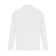 thumbnail image 4 of BLVB Mens Turtleneck Tops 2024 Casual Solid Color Stretch Long Sleeve Basic Shirts Plus Size Pullover Blouse White, 4 of 6