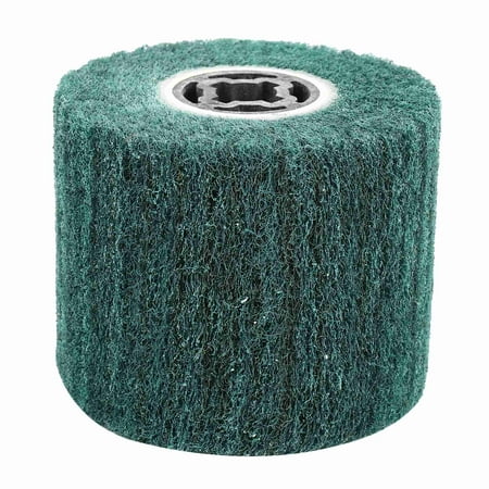

120x100x19Mm P180 Non-Woven Nylon Flap Brush Satin Drawing Polishing Deburring Drum Wheel For Stainless Steel