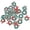 20PCS, variant on 20PCS Mini Christmas Wreath Artificial Dollhouse Miniature Christmas Wreath Christmas Tree Hanging Ornaments Christmas Decoration
