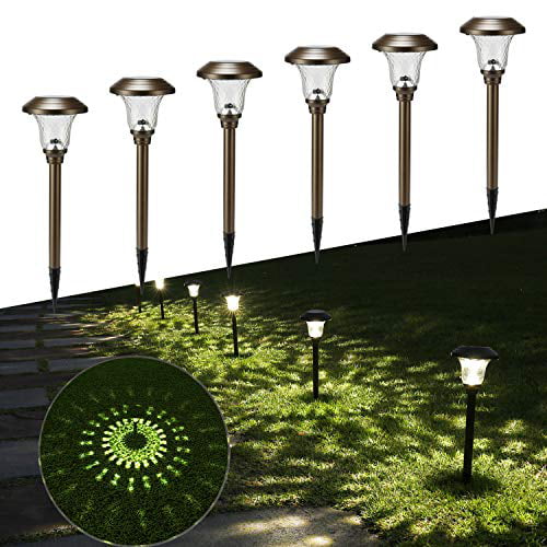 Toodour Solar Pathway Lights 6 Packs, Solar Outdoor Landscape Lighting