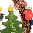 thumbnail image 4 of Corona de Navidad Trenzada - Corona de Puerta Welcome - Decoración navideña para Colgar, 4 of 5