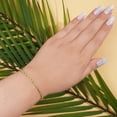 thumbnail image 6 of PORI JEWELERS 14K Yellow Gold 3.5MM Thick Flat Mariner Link Chain Bracelet - Made in Italy – Women- Lobster Lock, 6 of 6