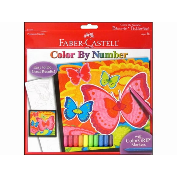 FaberCastell Color By Number Bloom Butterfly