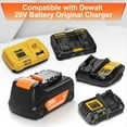 thumbnail image 4 of 20v Max Battery Replacement for Dewalt 6.0Ah Battery 2Packs, 4 of 7