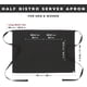 thumbnail image 3 of Servidor Apron Chef Works Half Bistro negro, paquete de 2, 3 of 3