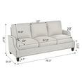 thumbnail image 4 of 3-Piece Living Room Sofa Set, Sectional Couch+Loveseat+Armchair, Modern 3-Seat+2-Seat+Accent Chair Furniture, Apartment, 4 of 9