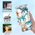 thumbnail image 6 of SKYSONIC Doodle Colourful Dinosaur Pattern 20 oz Stainless Steel Insulated Mug, Double Vacuum Insulated Travel Mug with Lid and Straw, 6 of 7