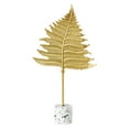 thumbnail image 2 of Cheer.US Golden Monstera Leaf European Tropical Style Leaf Figurine Statue with Base Desktop Decorative Ornaments for Wedding Birthday Hawaiian Party Home - 1.6'', 2 of 7
