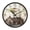 Bald Eagle, variant on Voice Activated Clock with Glow Light 12 Inch Large Silent Wall Clock Battery Operated for Home Decor Astronaut and Geometric Shapes