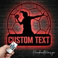 thumbnail image 2 of Handmadetneonsign Custom Handball Metal Wall Art LED Light - Personalized Handball Player Name Sign, 2 of 5
