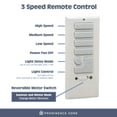 thumbnail image 6 of Prominence Home 52" Espy Bright White Remote Control Ceiling Fan, 3 Blades, 6 of 14