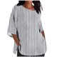 thumbnail image 1 of Tops Y Blusas de las Señoras Cortado 3/4 Manga Impresa Suelta Camisa Casual, Blusas para las Mujeres Casual, 1 of 4