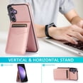 thumbnail image 3 of REQO Phone Case for Samsung Galaxy S23 FE Gaxaly S 23 FE 5G with Tempered Glass Screen Protector Credit Card Holder Wallet Cover Stand Leather Cell Accessories S23FE5G S23FE 23S G5 Women Men Rose Gold, 3 of 7
