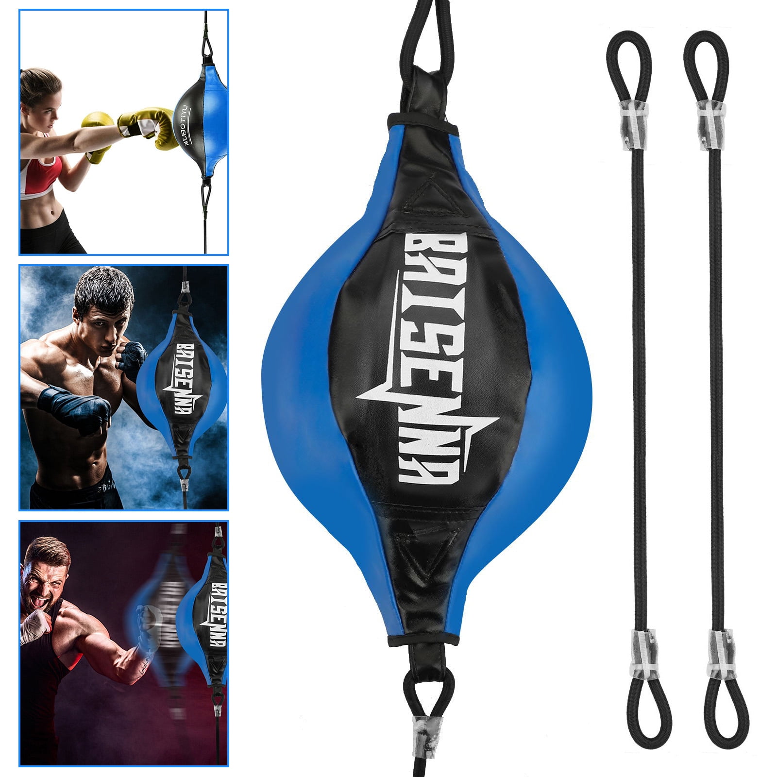 Details about   Boxing Ball Double Suction End Floor to Ceiling Speed Ball Dodge Punch Bag Set 