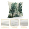 thumbnail image 4 of JRXY Watercolor Dark Green Teal Tree Pillow Covers Rustic Nature Forest Decorative Throw Pillows Winter Christmas Outdoor Farmhouse Cushion Case Decor for Sofa Couch Bed White, 4 of 5