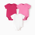 thumbnail image 1 of PatPat Baby's Cotton Solid Mint Colorful Short-sleeve Bodysuit, 1 of 8