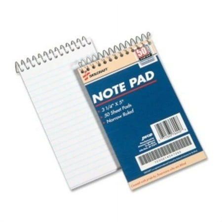 UPC: 0071503760098 | AbilityOne 7530014547392 SKILCRAFT Notepad  Narrow Rule  Blue Cover  3.25 x 5.5  50 Sheets  Dozen