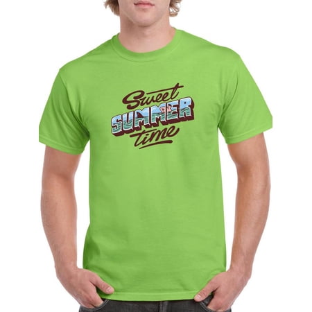 Sweet Summer Time T-Shirt Men -Smartprints Designs Male x-Large