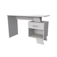 thumbnail image 5 of Inval Asymmetrical 1-Drawer 29"H Desk, White, 5 of 5