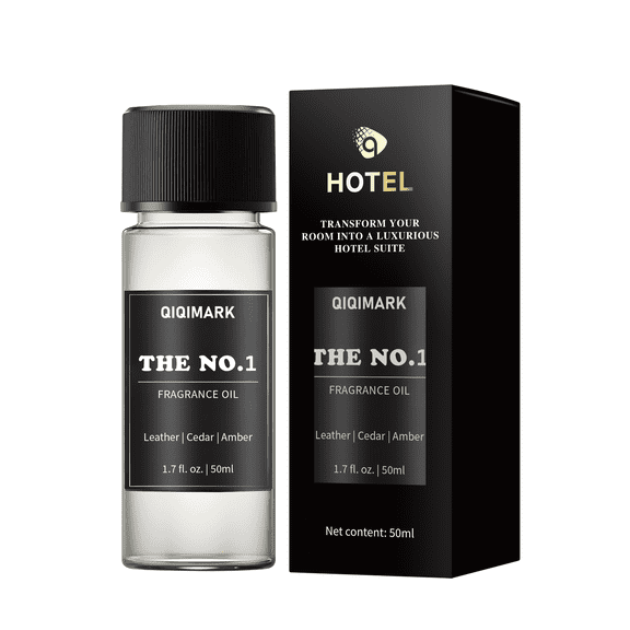 AMK The No.1 Fragrance Oil for Diffusers, Hotel Inspired Aroma Oil Refill, Leather Cedar Amber Scent, 1.7 fl oz (50 mL)