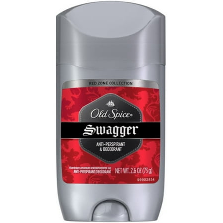 Old Spice Red Zone Anti-Perspirant Deodorant Invisible Solid Swagger 2.60 oz (Pack of 4)