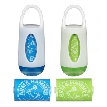 Munchkin Arm & HammerDiaper Bag Dispenser and Bags, - 3 Pack Of 2 Count = 6 Count