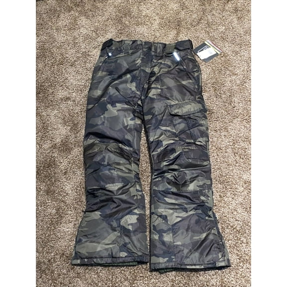 Arctic Quest Youth Ski Pants Olive Camo Sz Small NEW