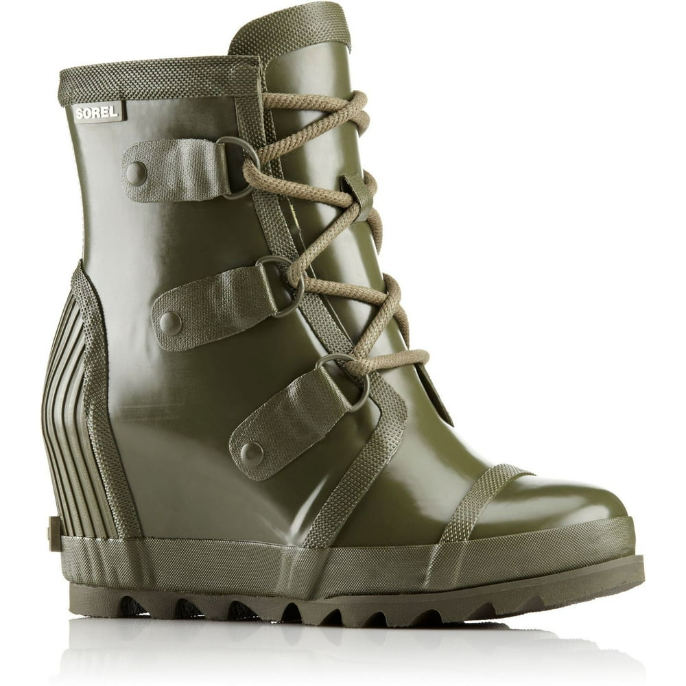 sorel joan rain wedge gloss
