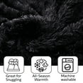 thumbnail image 3 of Cheer Collection Soft and Furry Long Shaggy Hair Throw Blanket, 3 of 5