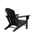 thumbnail image 7 of Westin Outdoor HDPE Plastic 4 PC Adirondack Fire Pit Chairs with Ottomans  - Black (Set of 4), 7 of 7