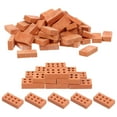 thumbnail image 3 of KAKOWELY Pièces de Modèle Miniatures 100 Pcs Accessoires Bricolage Briques Simulées Mini Brique de Paysage Table de Sable Fournitures Table de Sable Briques de Remplacement Table de Sable Fausses Briques, 3 of 4