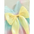 thumbnail image 6 of Coduop Toddler Baby Girls Summer Princess Tutu Dress Short Sleeve Rainbow Gradient Tulle Dress, 6 of 7