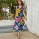 thumbnail image 5 of Vestido De Noche De Lujo Sin Mangas Para Mujer, Floral Vestido De Fiesta, 5 of 5