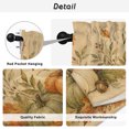 thumbnail image 6 of Pumpkins Fall Welcome Tier Curtains 54 Inch Length, Maple Botanical Thanksgiving Cafe Short Curtains for Bathroom Over Sink, Small Kitchen Curtain Light Filtering Tiered Drapes 2 Panels 27.5"Wx54"L, 6 of 6