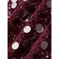 thumbnail image 4 of LMLYSoH Women's Halter Neck Knit Dress Sequin Sleeveless Hollow Out Bodycon Mini Dress Clubbing Dress, 4 of 8