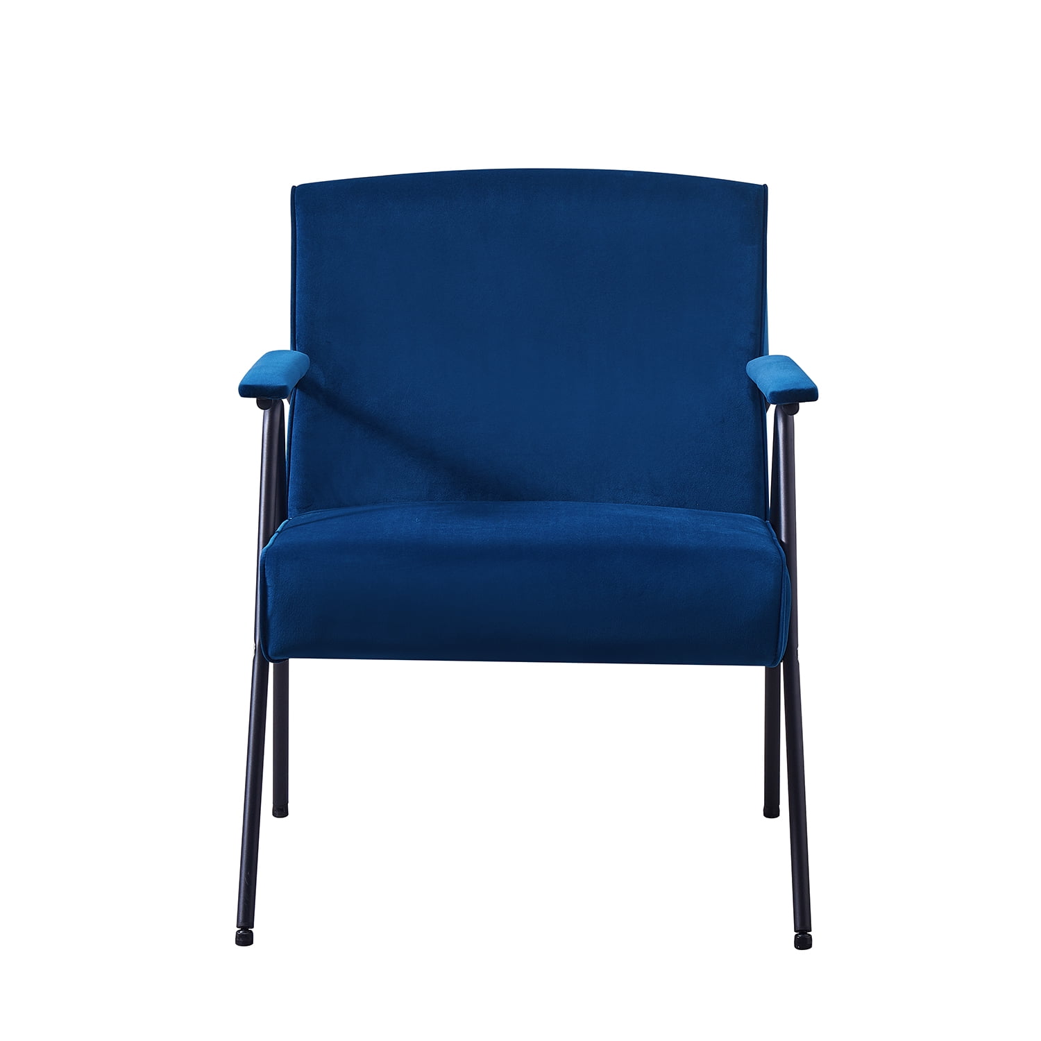 Kadyn Upholstered Recliner, Textile Metal Frame Recliner with Arm, Cloth Leisure Single Accent Chair for Living Room, Blue
