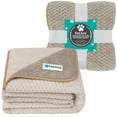 thumbnail image 2 of PetAmi Waterproof Dog Blanket, Leakproof Puppy Blanket for Small Medium Dog, Furniture Sofa Couch Cover Protector, Fleece Pet Throw Indoor Cat Kitten, Reversible Washable Soft Plush, 29x40 Taupe Beige, 2 of 7
