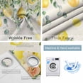 thumbnail image 2 of Fsddascl Watercolor Lemon Blackout Curtains for Bedroom/Living Room, Thermal Insulated Kitchen Curtains, Eucalyptus Leaf Fruit Yellow Flower Grommet Darkening Window Treatment Drapes 52"x63"x2, 2 of 6